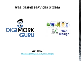 Web Design Services In India