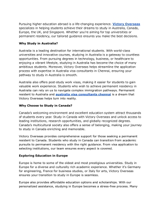 Why Do Students Rely on Experts for Their International Education Needs