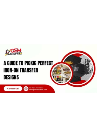 A Guide to Picking Perfect Iron-On Transfer Designs