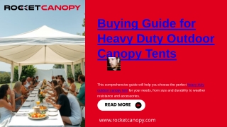 Buying Guide for Heavy Duty Outdoor Canopy Tent