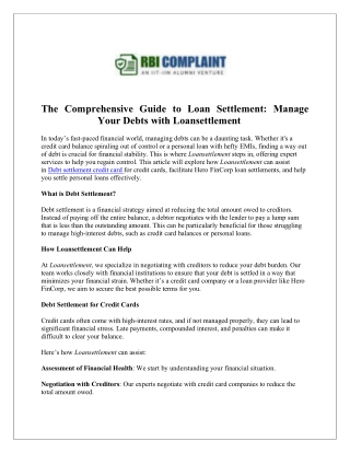 How Debt Settlement Can Help with Credit Card Payments