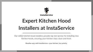 Efficient Kitchen Hood Installers for Your Home