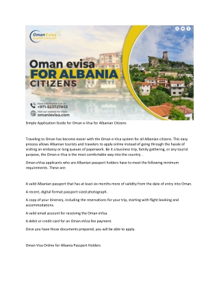 visa albania for indian citizen