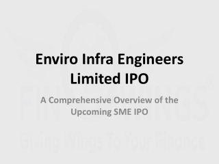 Enviro Infra Engineers IPO Presentation