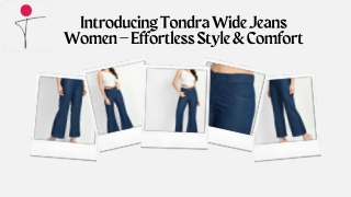 Tondra wide jeans women – Effortless Style and Comfort