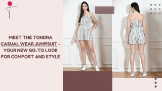 Tondra Casual Wear Jumpsuit – Effortless Style for Everyday Comfort
