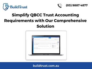Simplify QBCC Trust Accounting Requirements with Our Comprehensive Solution