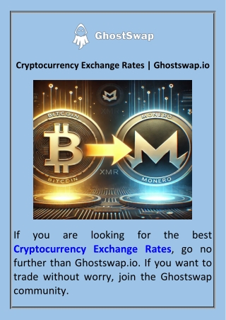Cryptocurrency Exchange Rates  Ghostswap.io