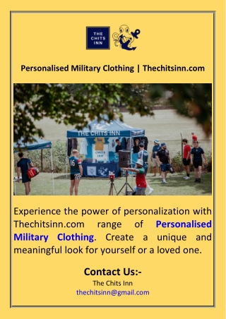 Personalised Military Clothing  Thechitsinn.com
