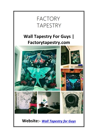 Wall Tapestry For Guys  Factorytapestry.com
