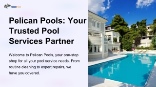 Pelican Pools - Your Trusted Pool Services Partner