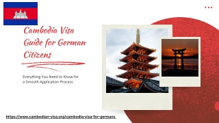 Cambodia Visa For German Nationals