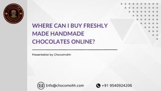 Where Can I Buy Freshly Made Handmade Chocolates Online
