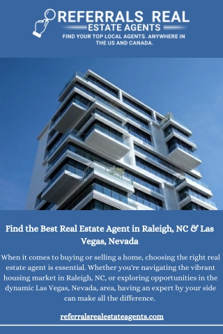 Your Guide to Top Real Estate Agents in Raleigh, NC & Las Vegas, NV