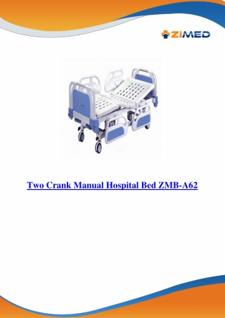 Two Crank Manual Hospital Bed ZMB-A62