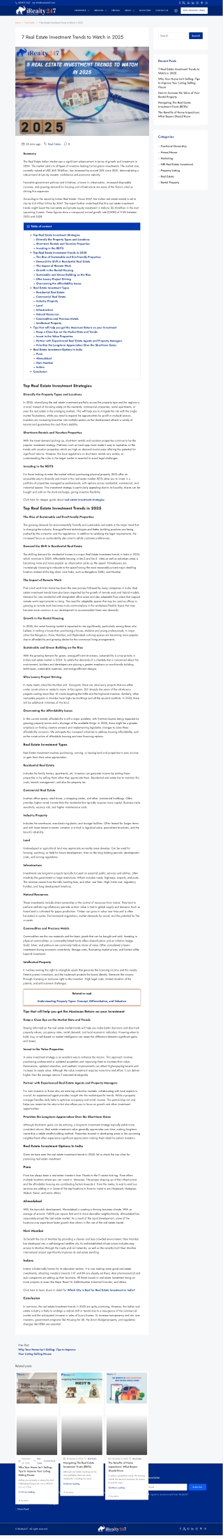 Top 7 Real Estate Investment Trends to Watch in 2025