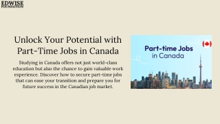 Your Guide to Securing Part-Time Jobs in Canada as a Student.