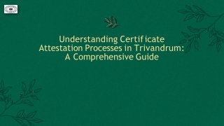 Certificate Attestation In Trivandrum