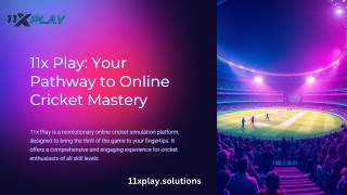 11x Play is a revolutionary online cricket simulation platform.