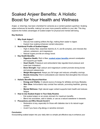Soaked Anjeer Benefits_ A Holistic Boost for Your Health and Wellness