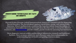 Thyroid ELISA – Accurate & Reliable Diagnostic Testing Kits