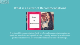 Crafting an Effective Letter of Recommendation.