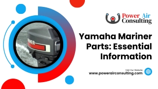 Yamaha Mariner Parts: Important Information