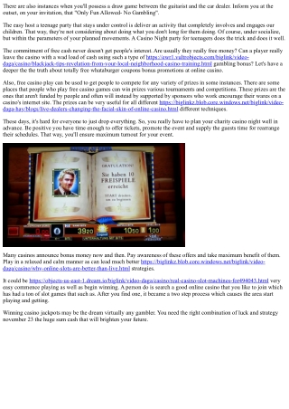 Kinds Of Bonus Schemes In Casino Games