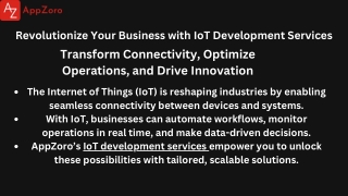Iot app development company By Appzopro