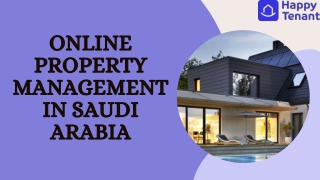 Online Property Management in Saudi Arabia| Cutting-Edge Property Management Sof