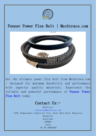 Fenner Power Flex Belt  Mechtrace.com