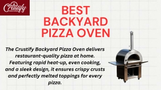 BEST BACKYARD PIZZA OVEN