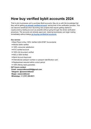 buy verified bybit accounts