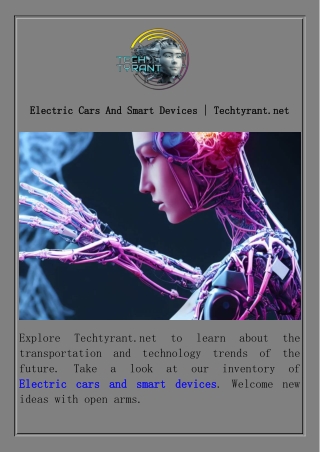 Electric Cars And Smart Devices  Techtyrant.net