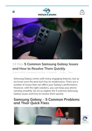 5 Frequent Samsung Galaxy Problems and How to Fix Them