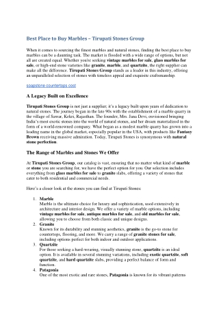 Purchase Marbles | Granite Stone | Quartzite & More