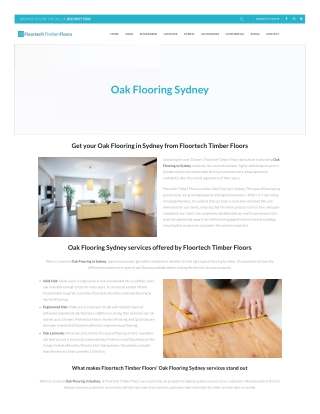 Oak Flooring Sydney