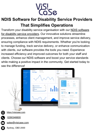 NDIS Software for Disability Service Providers That Simplifies Operations