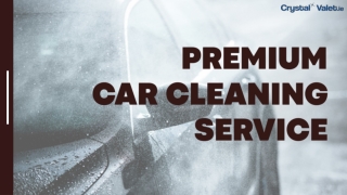 Premium Car Cleaning Service