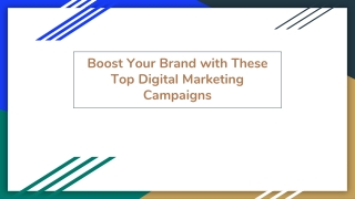 Boost Your Brand with These Top Digital Marketing Campaigns
