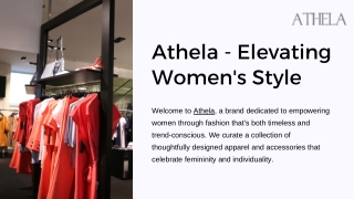 Athela  Elevating Women's Style - Shop Today