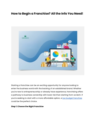 How to Begin a Franchise_ All the Info You Need!