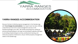 Airbnb Property Management The Dandenongs