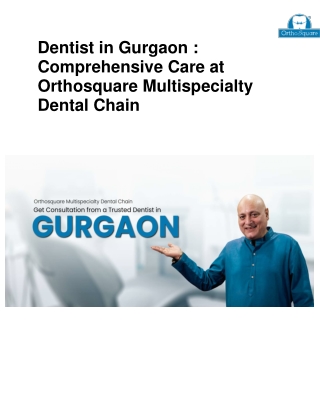 dentist in gurgaon