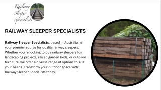 Buy High-Quality Railway Sleepers for Your Projects