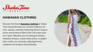 Discover Authentic Hawaiian Clothing for All Ages