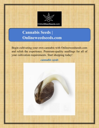 Cannabis Seeds | Onlineweedseeds.com