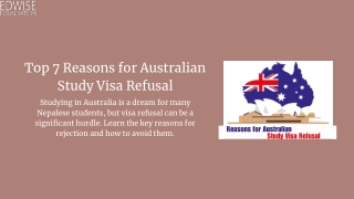 Avoid Australian Study Visa Refusal: Essential Tips for Nepalese Students.