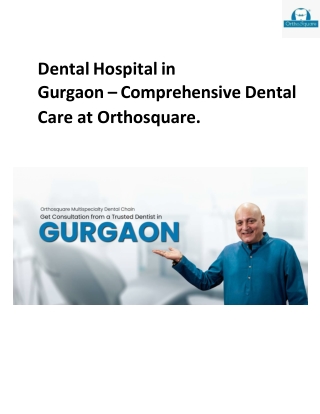 Dental Hospital in Gurgaon