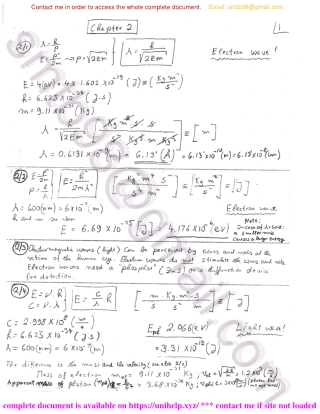 Solution Manual for Electronic Properties of Materials 4th edition by Rolf Hummel